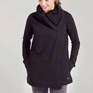 LULULEMON BLACK Savasana wrap SWEATER Sz 2